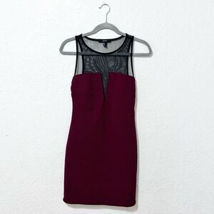 Forever 21 bodycon maroon dress size small